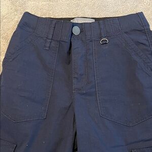 Wit & Wisdom Navy Wide Leg Cargo Pants